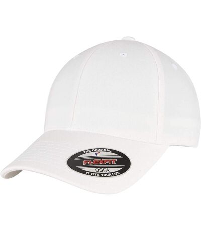 Casquette de baseball alpha shape adulte blanc Flexfit