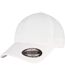 Casquette de baseball alpha shape adulte blanc Flexfit-1