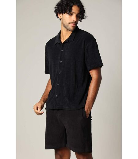Chemise loose en éponge à manches courtes avec col cubain CREEKSON