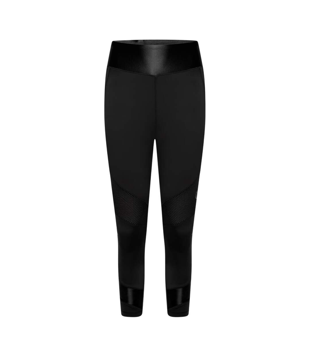Legging ¾ Motif/style Panneau Maillé Femme Noir Dare 2B-1