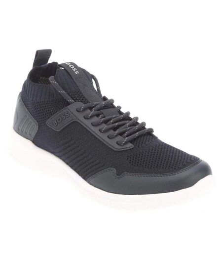 Mens Extreme Suede Running Trainers Dark Blue Boss