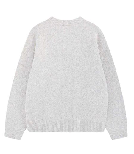 Womens/ladies Fluffy Winter Sweater Top Grey Couture