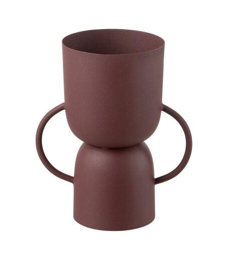 Vase Coupe en Métal Lise 23cm Bordeaux