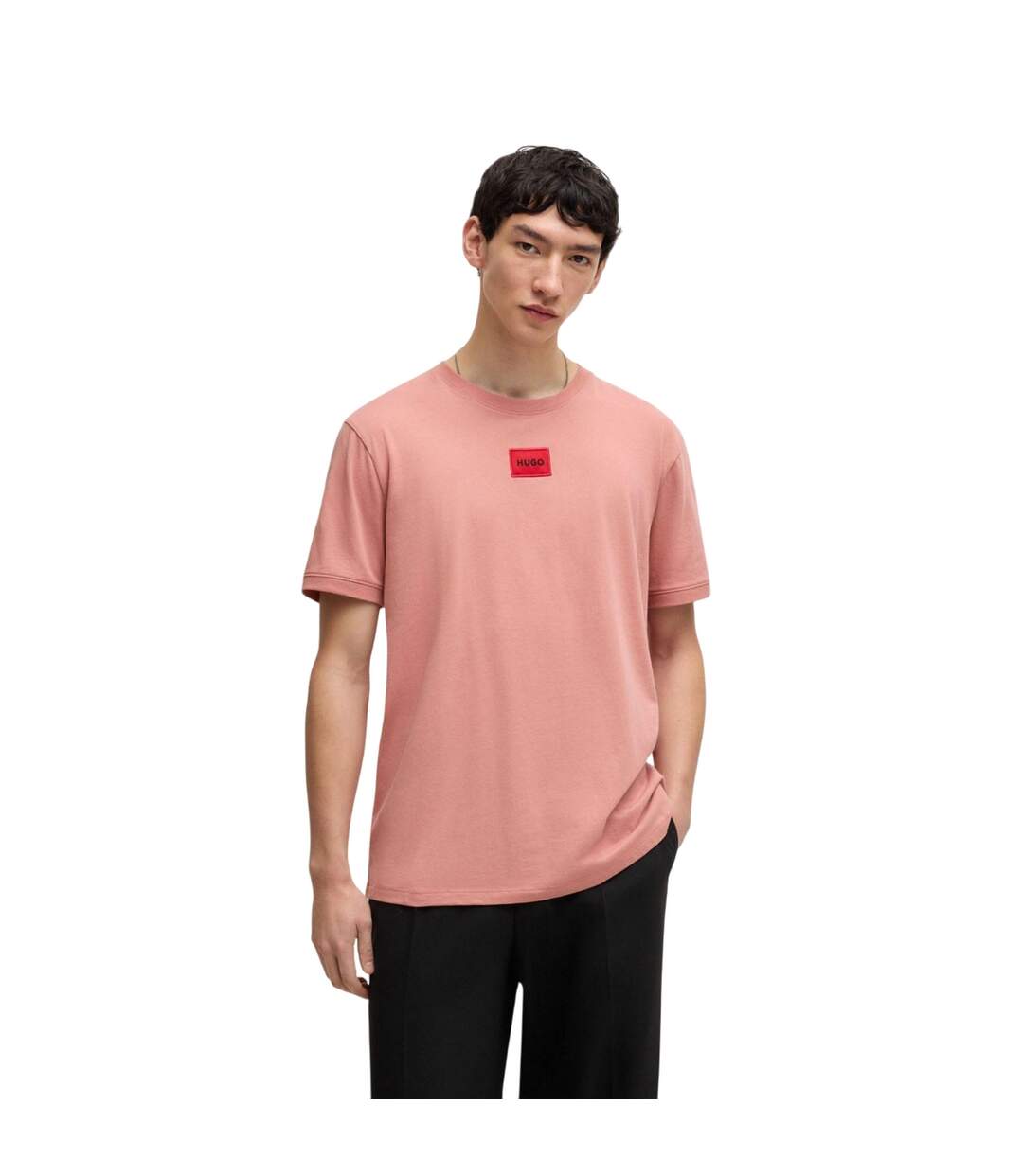 T-shirt Diragolino Homme Rose Hugo-1