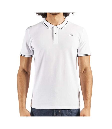 Polo blanc homme kappa ezio - xxl