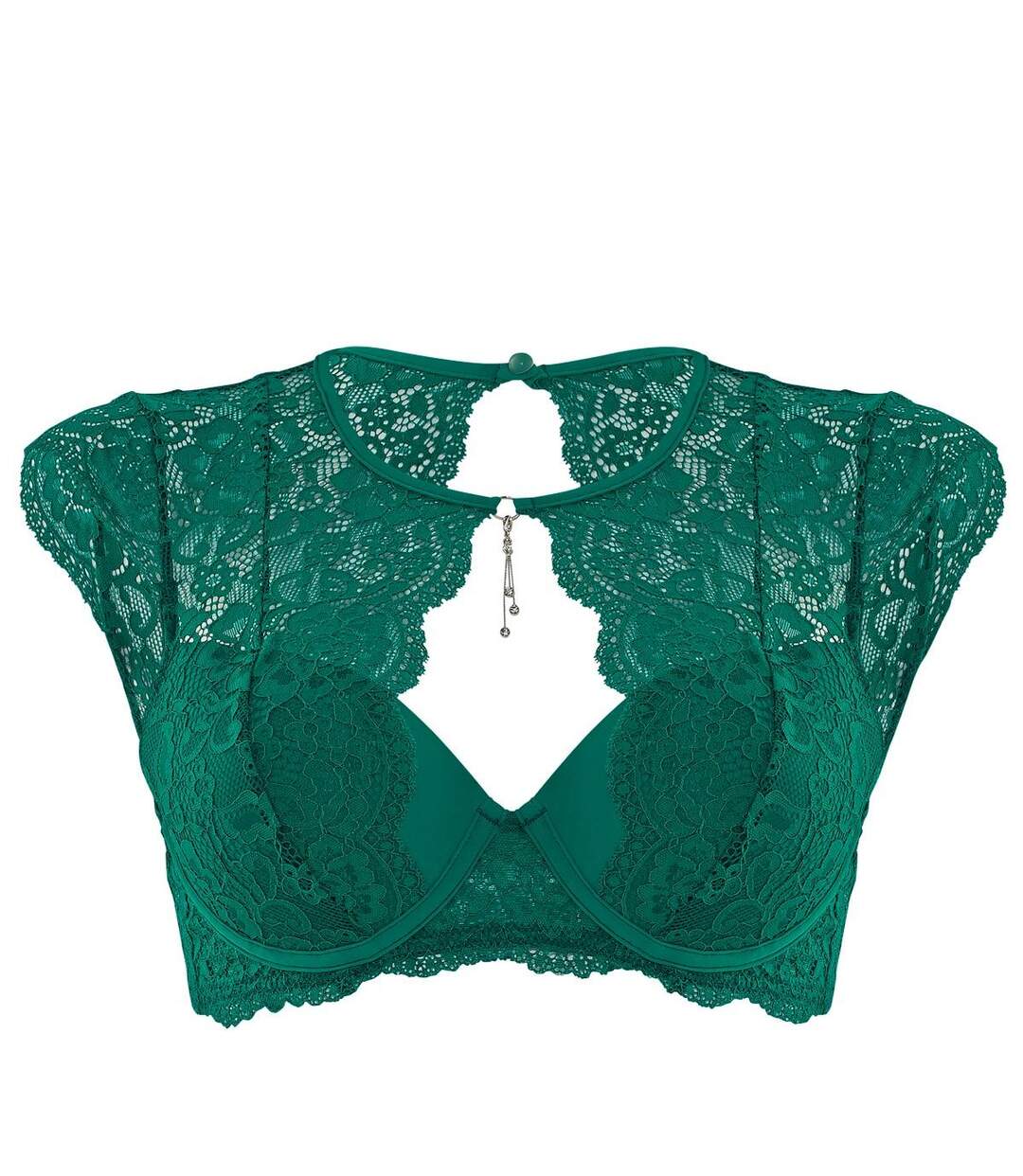 Soutien-gorge ampliforme coque moulée vert Feu Aux Poudres-1