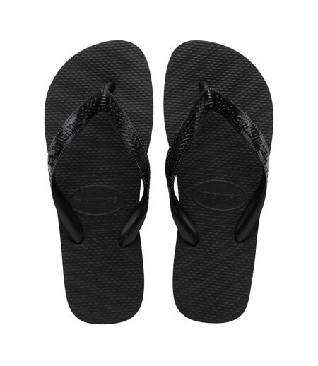Unisex Adult Rubber Thong Strap Flip Flops Black Havaianas