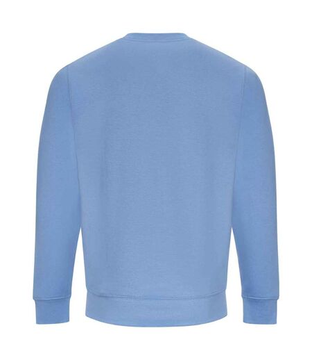 Unisex adult soft touch sweatshirt cornflower blue Awdis