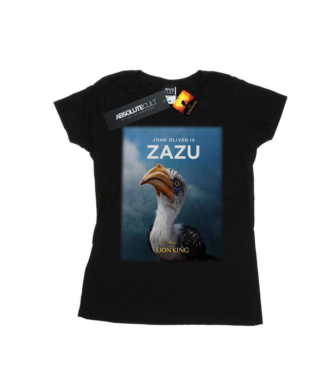 Disney T-shirt en coton Womens/Ladies The Lion King Movie Zazu Poster (Noir) - UTBI25205-1