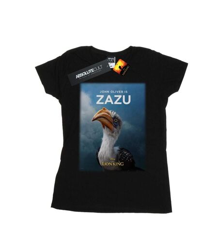 Disney T-shirt en coton Womens/Ladies The Lion King Movie Zazu Poster (Noir) - UTBI25205