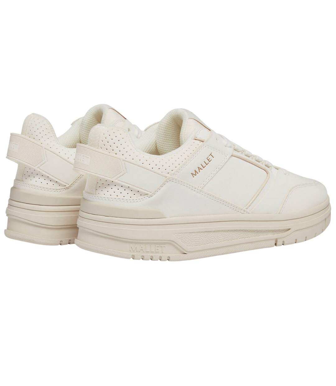 Baskets Compton Femme Blanc Mallet-2