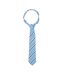 Unisex Adult Stripe Show Tie One Size Blue Navy Supreme Products-1