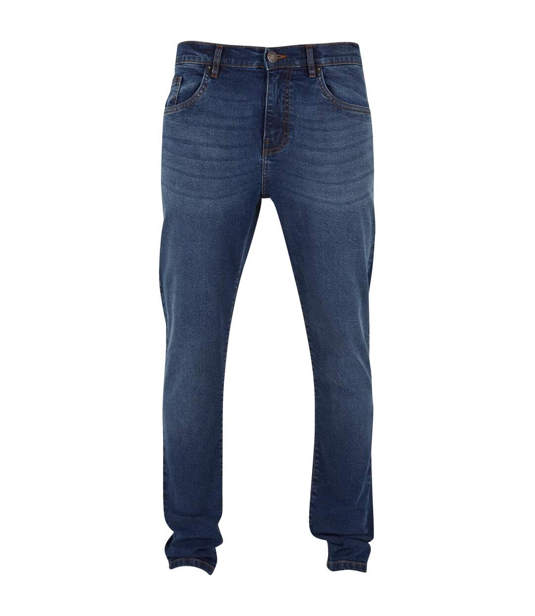 Jean Motif/style Effilé Homme Bleu Foncé Délavé Urban Classics-1
