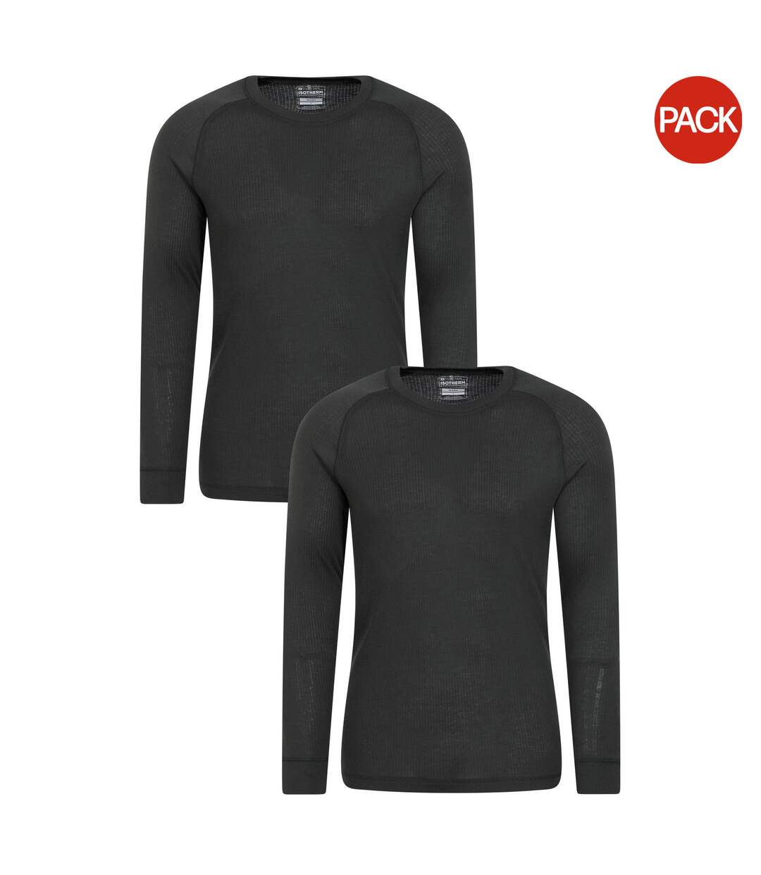 Pack Of 2  Mens Talus Base Layer Top  Dark Grey Mountain Warehouse-1