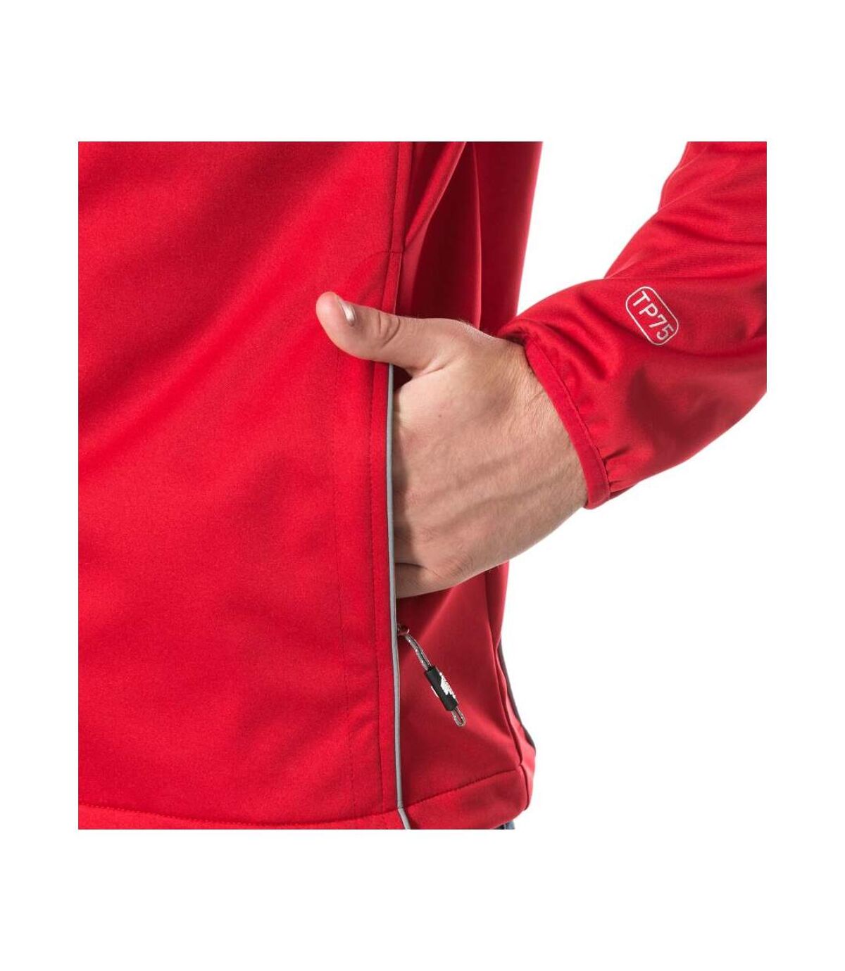 Trespass Mens Zeek Waterproof Softshell Jacket (Red)
