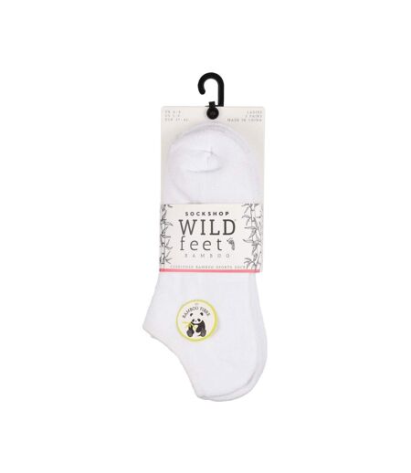Wild Feet - 3 Paires Femme Sport Chaussettes | Chaussettes Courtes Bambou