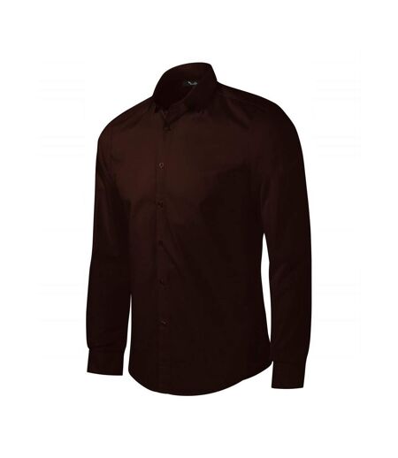Chemise Motif/style Uni Dynamic Homme Marron Malfini