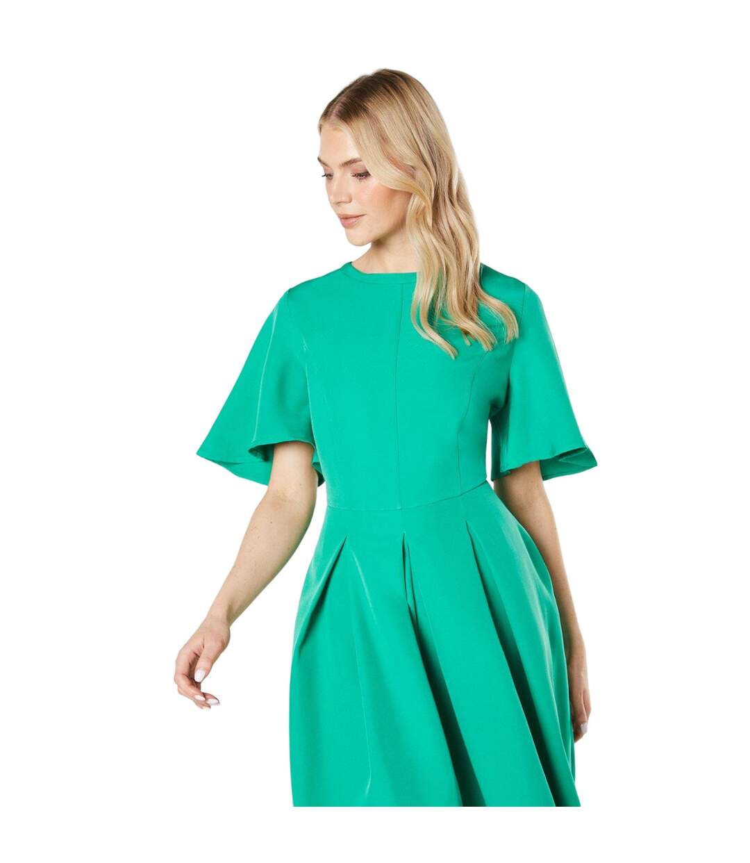 Robe mi-longue femme vert Principles