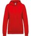 Sweat-shirt à capuche - Femme - K473 - rouge