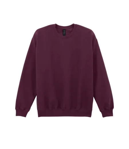 Unisex Adult Softstyle Fleece Midweight Pullover Maroon Gildan