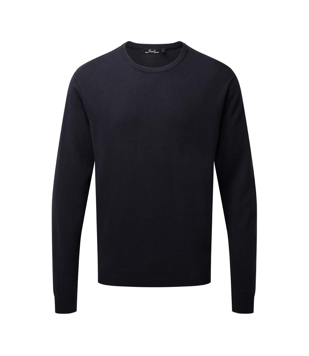 Premier Adults Unisex Cotton Rich Crew Neck Sweater (Navy) - UTPC3917