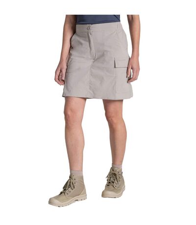 Womens/ladies Nosilife Pro Cargo Skirt Soft Mushroom Craghoppers