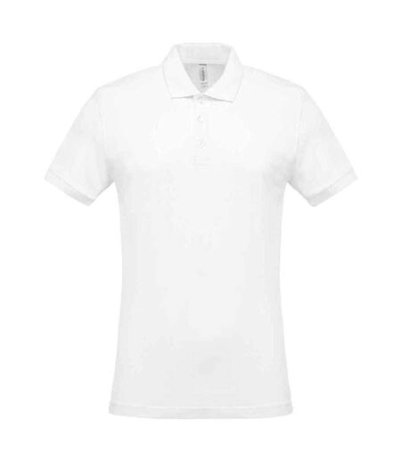 Polo homme blanc Kariban