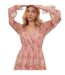 Robe Longue Manches Longues Motif/style Floral Femme Rose Anaya With Love-3