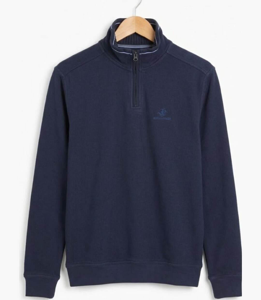 WINCHESTER POCO1 — Sweat col montant zippé bleu marine : confort et élégance-2