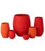 Vase en Céramique Fiesta 30cm Orange-3
