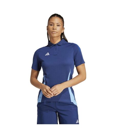 Polo Manches Courtes Tiro Femme Bleu Marine Foncé Adidas
