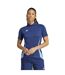 Polo Manches Courtes Tiro Femme Bleu Marine Foncé Adidas-1