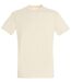 T-shirt manches courtes - Mixte - 11500 - beige crème