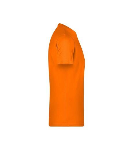 T-shirt Basic Homme Orange James And Nicholson