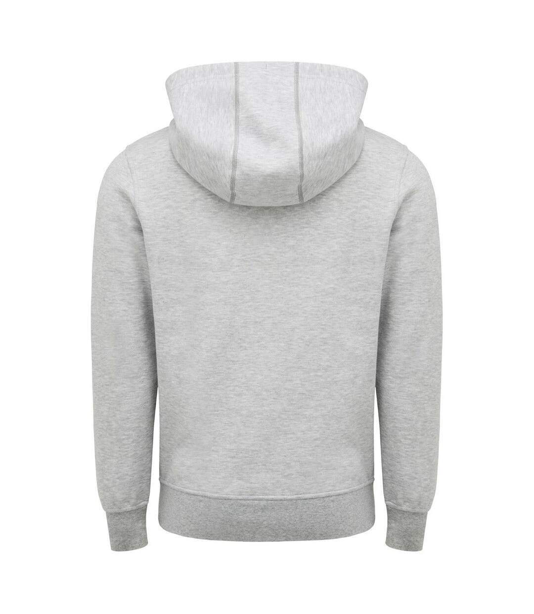 Mens embossed hoodie light grey marl Hard Yakka