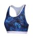 Haut De Maillot De Bain Motif/style Imprimé Feuille Femme Blanc Bleu Slazenger-2