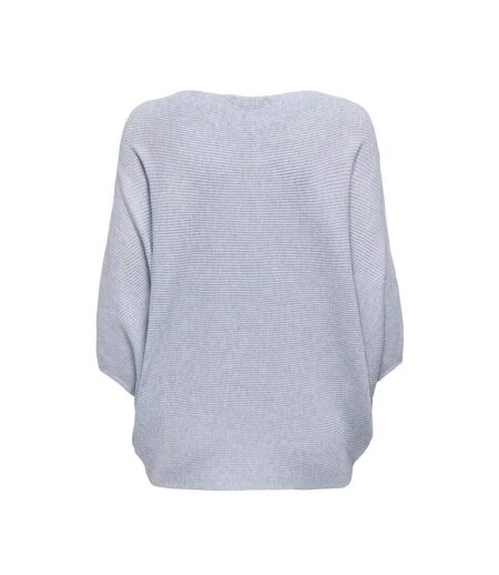 Pull bleu clair manches 3/4 femme jdy new behave - l