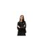 Womens/ladies Logo Full Zip Hoodie Black Tommy Jeans-1