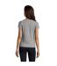 Womens/ladies Imperial V Neck T-shirt Grey Melange SOLS-2