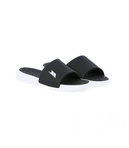 Claquettes rembourrées slide homme noir/blanc Trespass