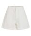 Short blanc  femme vila vipolly pointelle denim-1