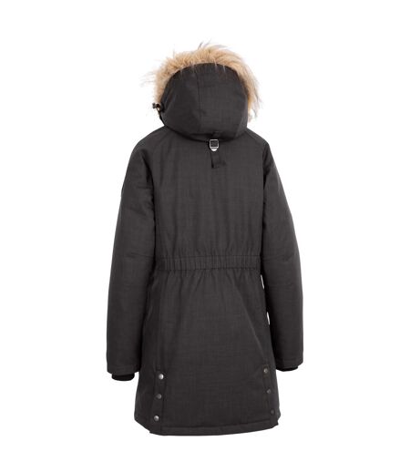 Womens/ladies Dana Down Jacket Black Marl Trespass