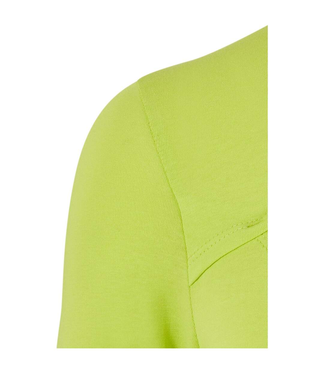 Haut Manches Longues Motif/style Découpé Femme Jaune Fluo Urban Classics-3