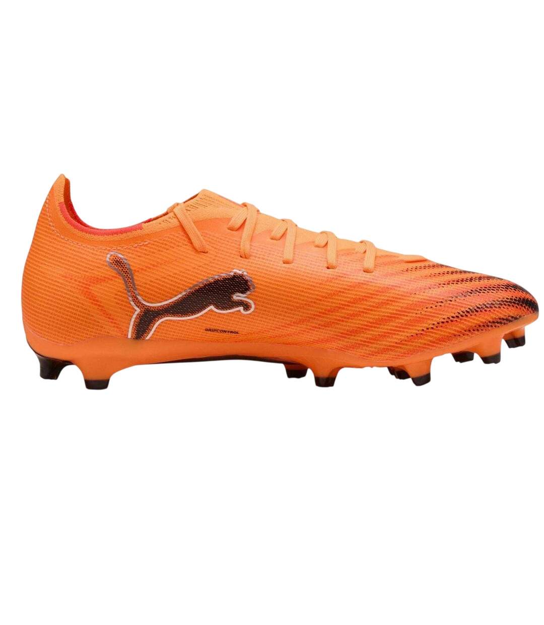 Mens Ultra 6 Match Firm Ground Football Boots Orange Black Puma-1