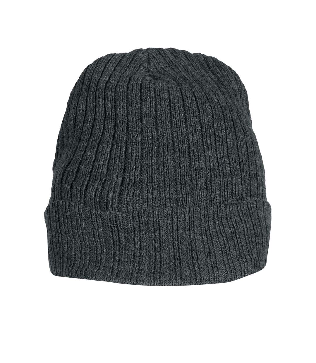 Unisex adult milas beanie anthracite melange Clique-2