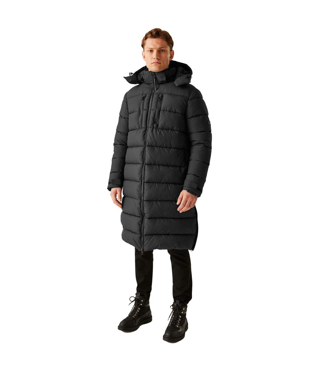 Mens Mottere Longline Padded Jacket Black Black Regatta-1