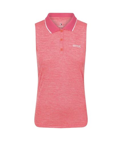 Regatta Womens/Ladies Tima II Sleeveless Polo Shirt (Tropical Pink) - UTRG6845