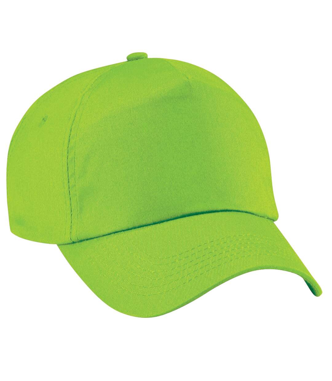 Casquette de baseball 100% coton adulte unisexe vert citron Beechfield-1