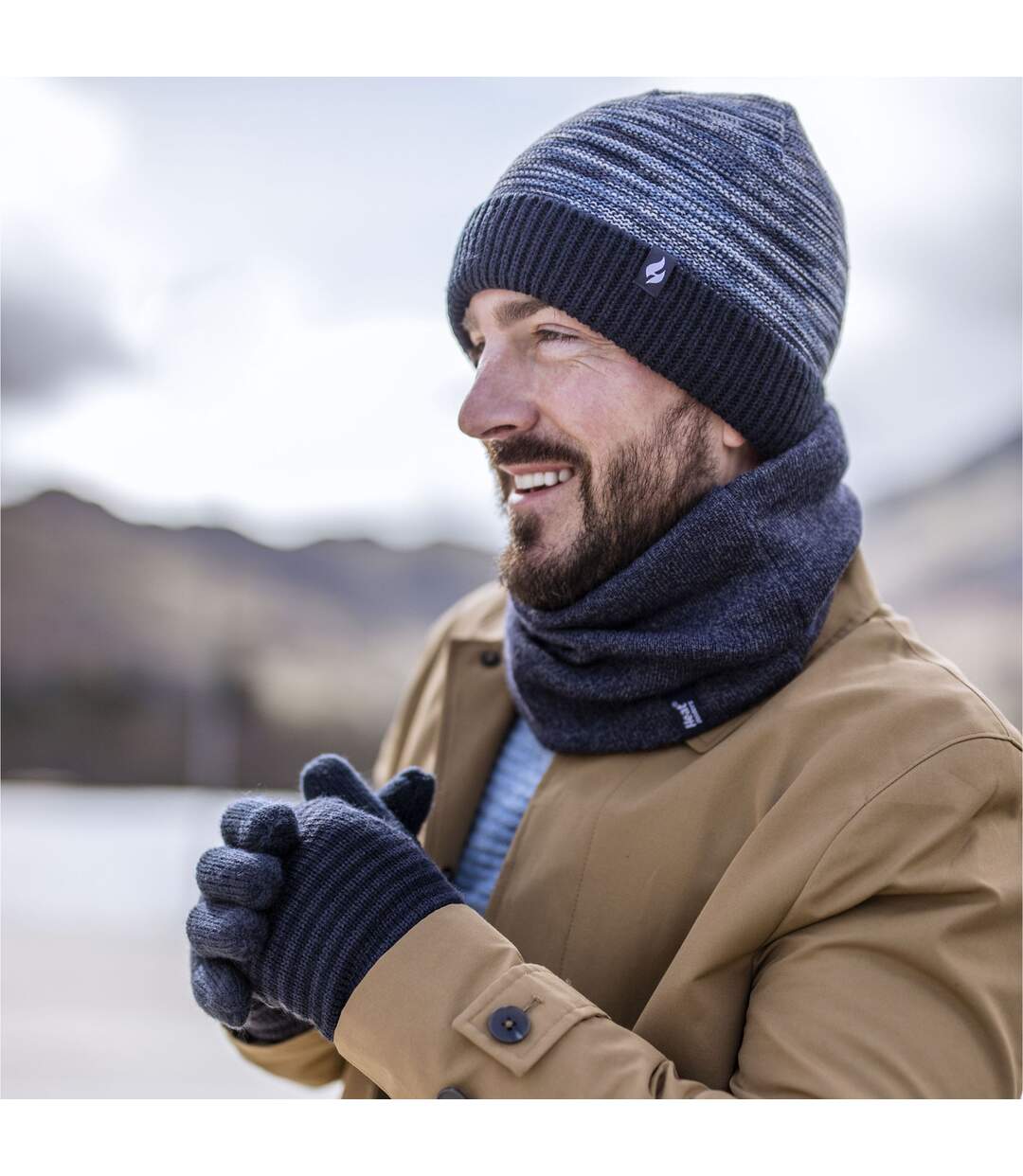Mens 2.6 TOG Soft Fleece Lined Thermal Winter Neck Warmer-5