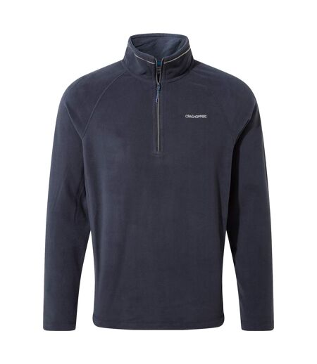 Mens corey vi half zip fleece top dark navy/blue navy marl Craghoppers